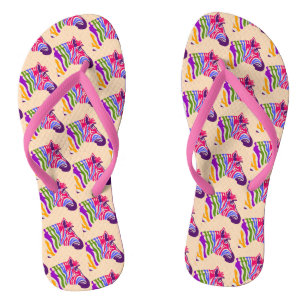 Chanclas Zebra Flip Flops