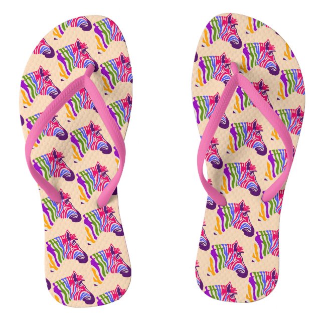 Chanclas Zebra Flip Flops (Plantilla)
