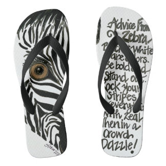 Chanclas Zebra Flip Flops