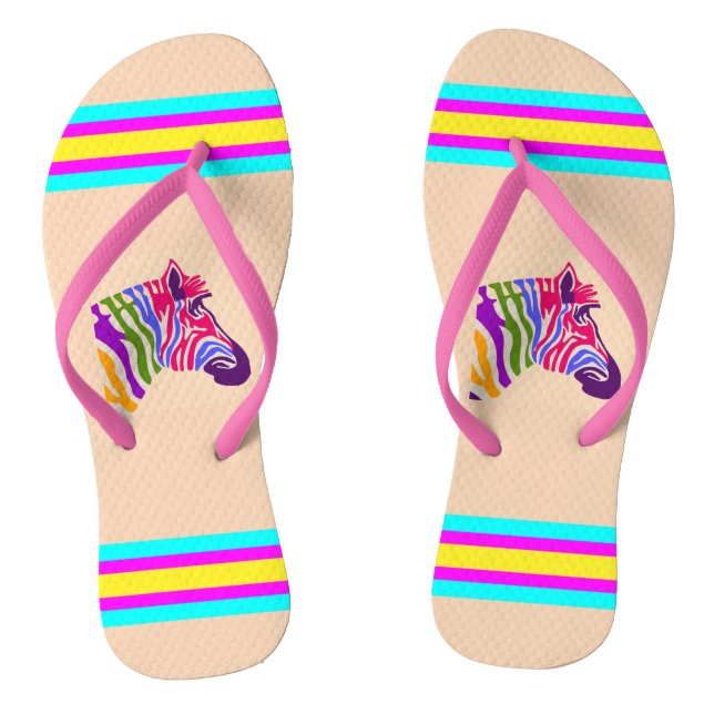 Chanclas Zebra Flip Flops (Plantilla)