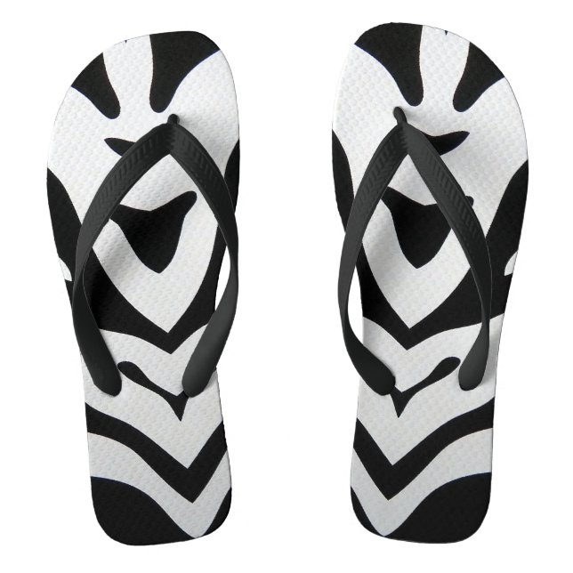 CHANCLAS ZEBRA STRIPTS ABSTRACT (Plantilla)