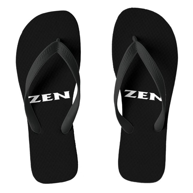 Chanclas Zen blanco de roscas de labio negro (Plantilla)