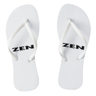 Chanclas Zen fletazos blancos negros