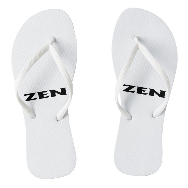 Chanclas Zen fletazos blancos negros (Plantilla)