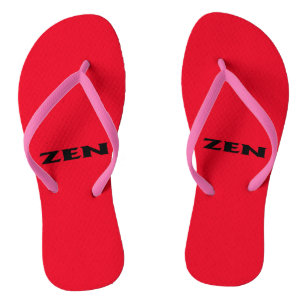 Chanclas Zen fletazos rojos negros