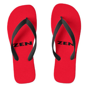 Chanclas Zen rojos negros anchos rojos bobalicones