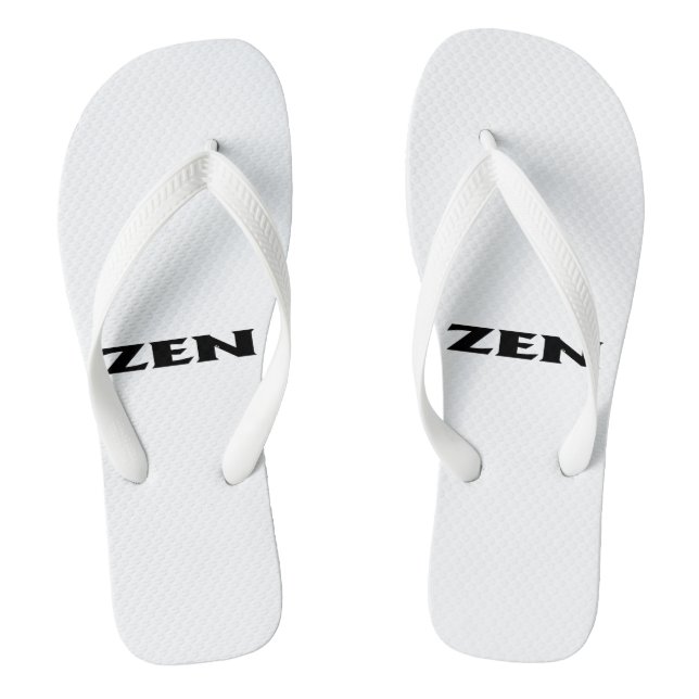 Chanclas Zen roscas de labio blanco negro (Plantilla)