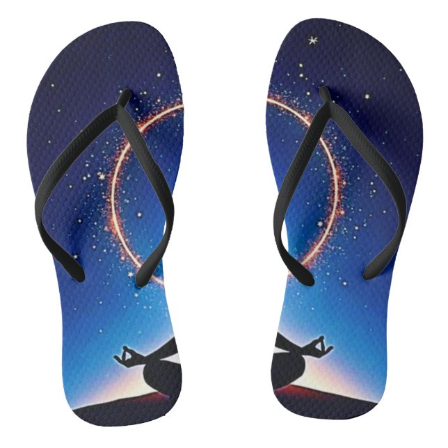 Chanclas Zen Under Stars: Cosmic Meditation (Plantilla)