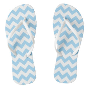 Chanclas Zigzag Azul, Chevron Azul, Patrón Geométrico