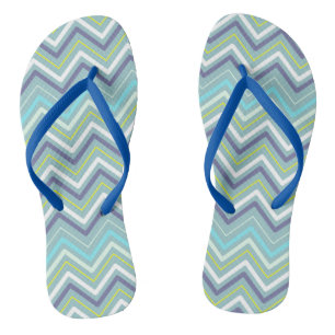 Chanclas Zigzag MultiColors Blue Flip Flops