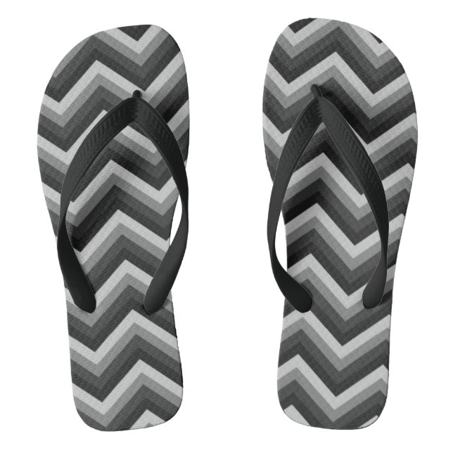 Chanclas Zigzag retro Chevron del modelo (Plantilla)