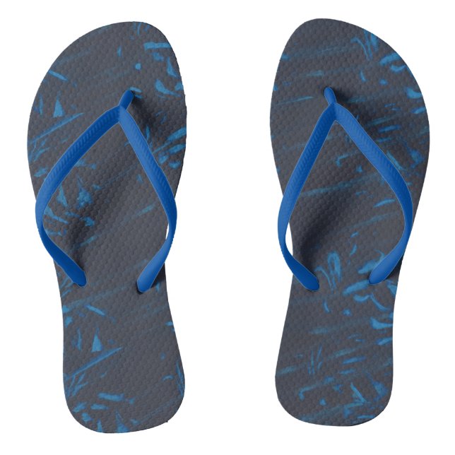 Chancletas abstractas de azul claro a medio sobre  (Plantilla)