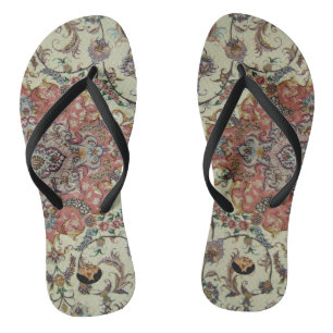 Chancletas con diseño persa Crema/Salmón - HAMbyWG