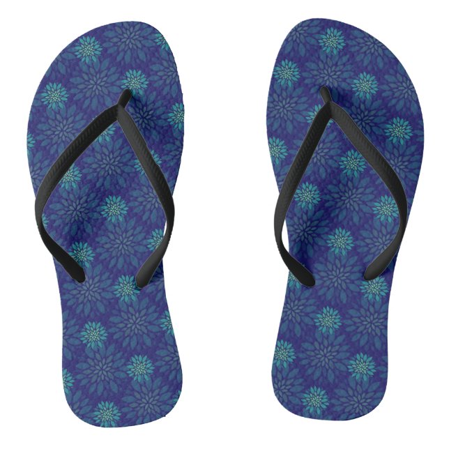 Chancletas con Estampado Floral (Plantilla)
