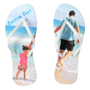 Chancletas con Foto y Texto Personalizado