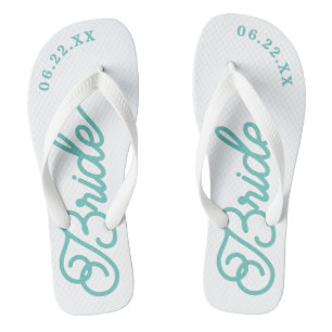 Chancletas de boda personalizadas modernas para no