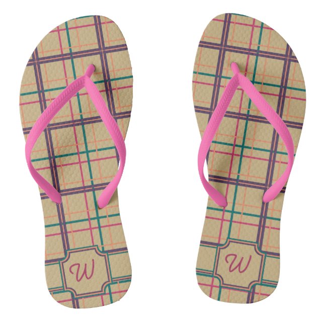 Chancletas de Cuadros de Verano (Plantilla)