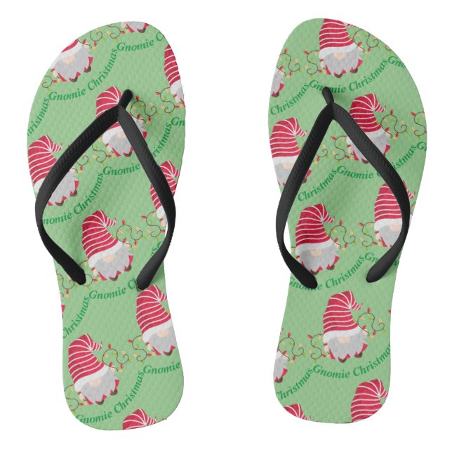 Chancletas de Navidad Gnomie (Plantilla)