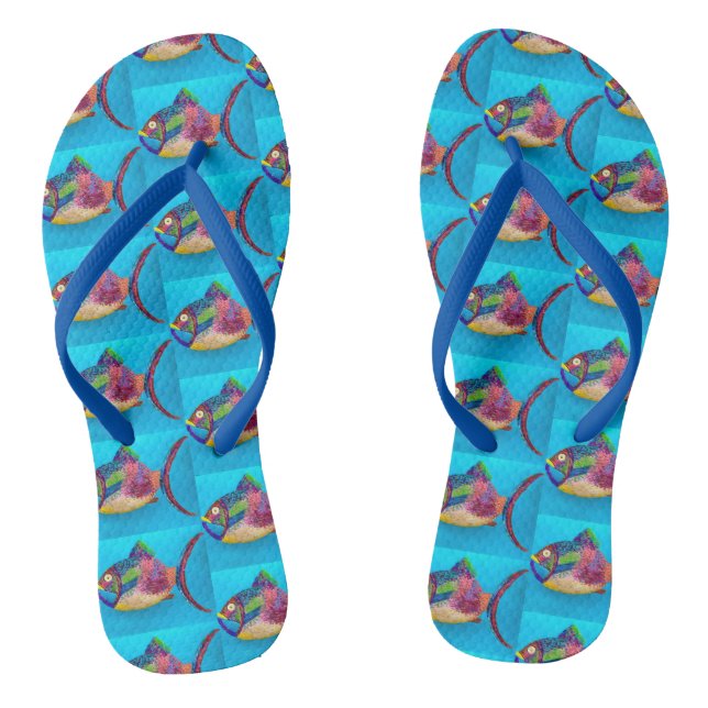 Chancletas de pez divertidas (Plantilla)