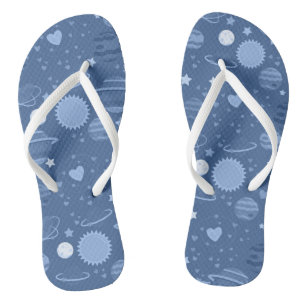 Chancletas de planetas azules