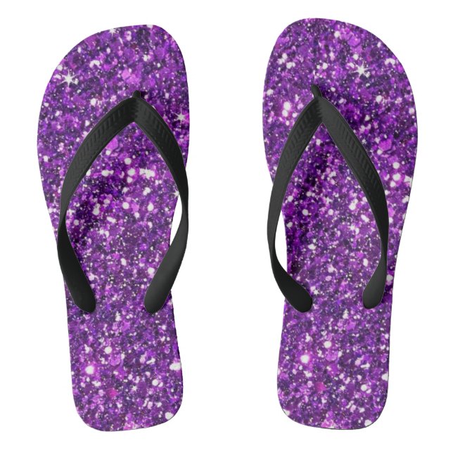 Chancletas de purpurar con brillo, Chancletas con  (Plantilla)