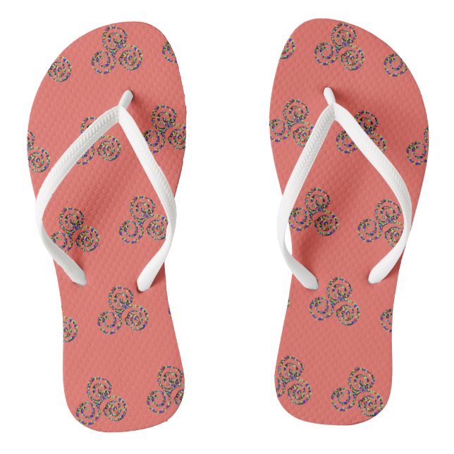 Chancletas de símbolo de fuerza Triskelion celta (Plantilla)