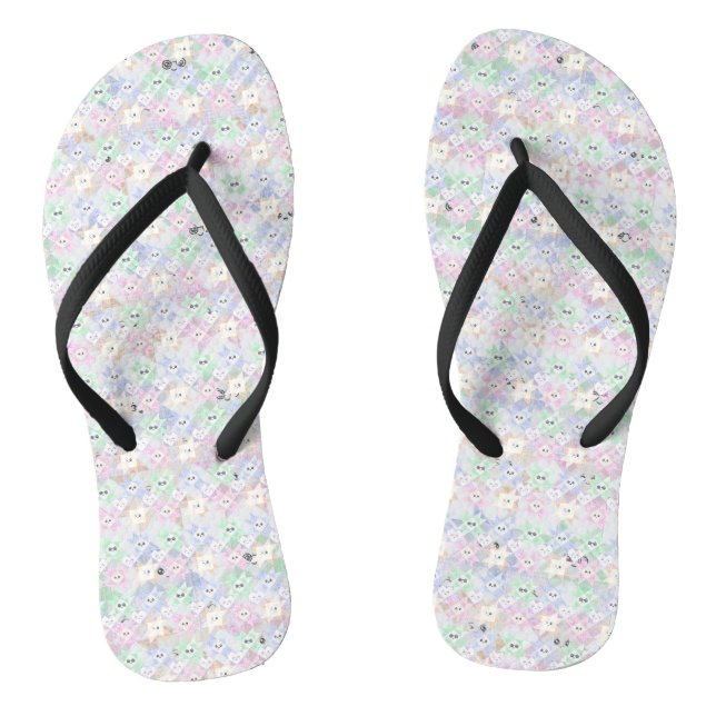 Chancletas felices de quilt (Plantilla)