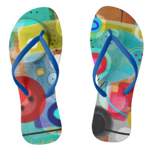 Chancletas Impresionantes Arte Abstracto