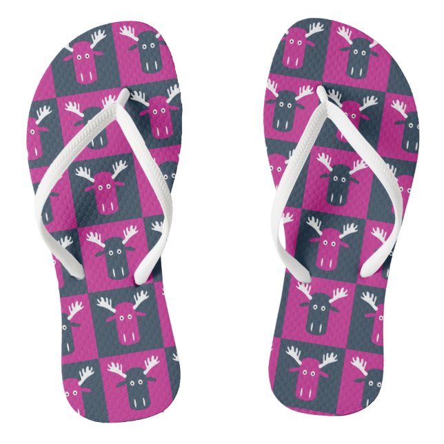 Chancletas Moose Head Pop Art (Plantilla)