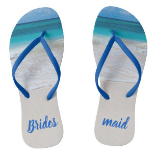 Chancletas para boda de playa de dama de honor