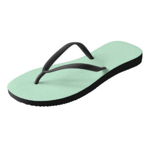 Chancletas personalizadas de color verde menta par