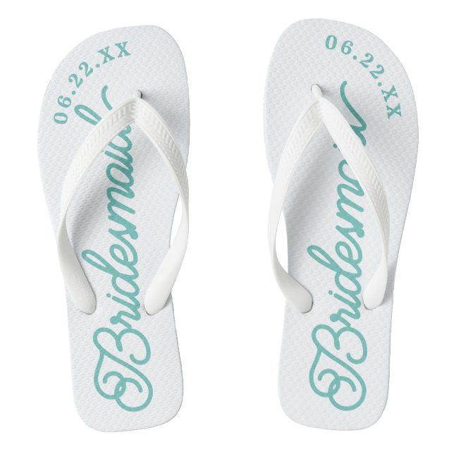 Chancletas personalizadas para la fiesta de boda m (Plantilla)