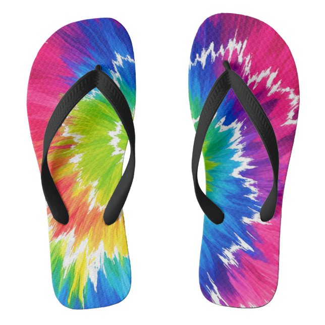 Chancletas Tie Dye Divertidas (Plantilla)