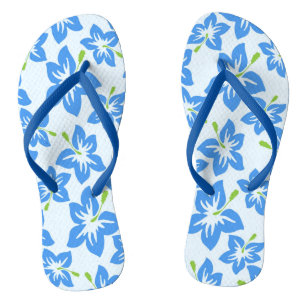 Chandelas Azules Sandalias Florales