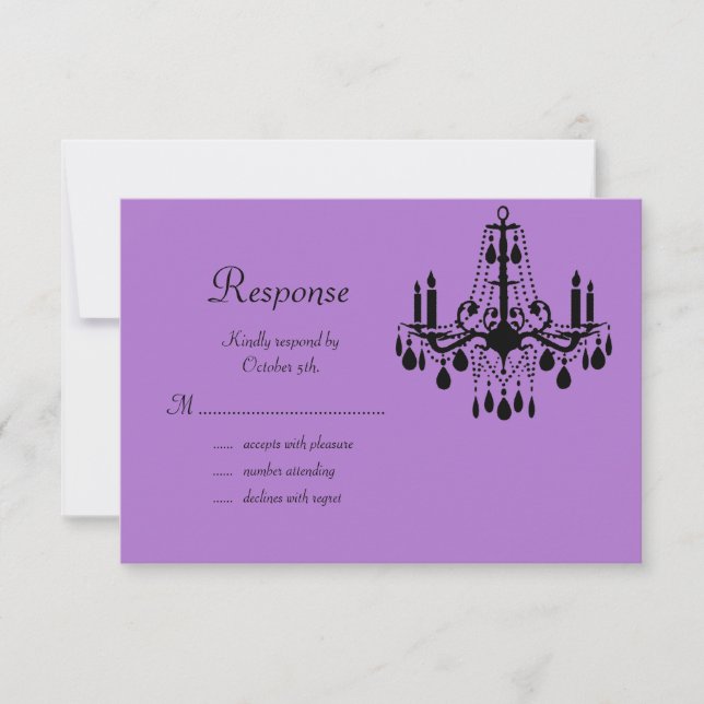 Chandelier and Bats RSVP (Anverso)