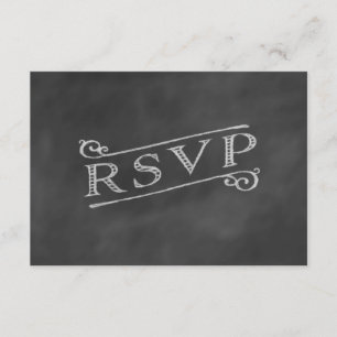 Chandelier Chalkboard RSVP
