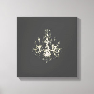 Chandelier Elegance - Lienzo envuelto