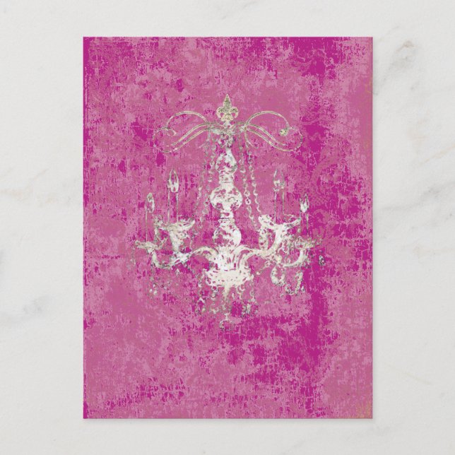 Chandelier Elegance ~ Postcard / Invitaciones (Anverso)