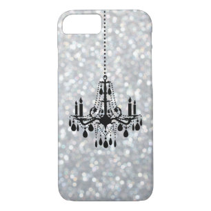 Chandelier Sparkle Silver iPhone 7 Funda