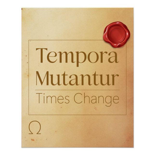 Change Motivational Quote - Latin Poster Art (Anverso)