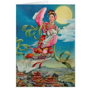 Chang'e volando a la luna