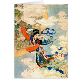 Chang'e volando a la luna