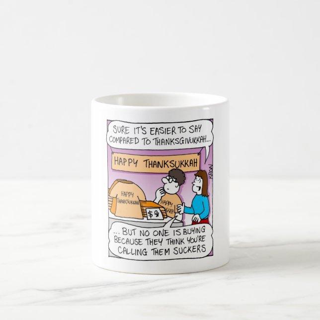 Channukah y acción de gracias - taza (Centro)