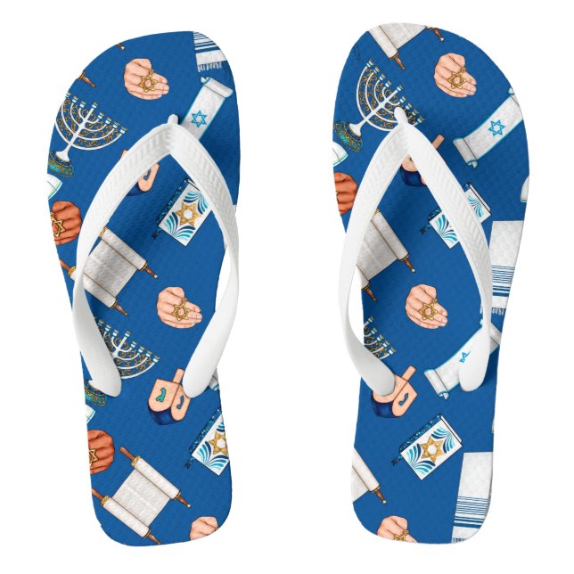 Chanukah Chanclas Divertidas (Plantilla)