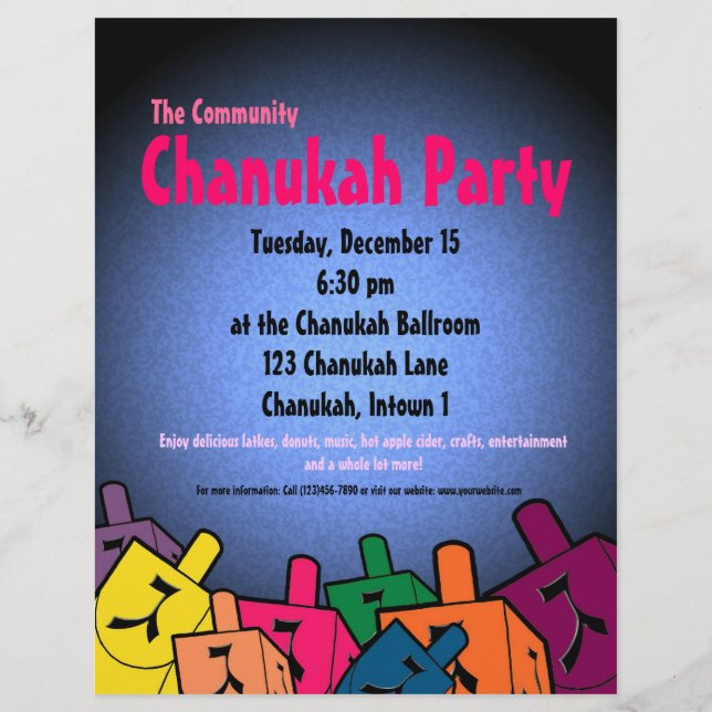 Chanukah Fiesta Flyer (Frente)