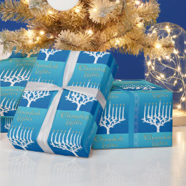 Chanukah Hanukkah Envuelto de regalo de papel
