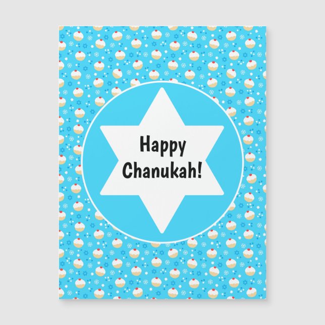 Chanukah Jelly Doughnut Estrellas judías copas de  (Anverso)
