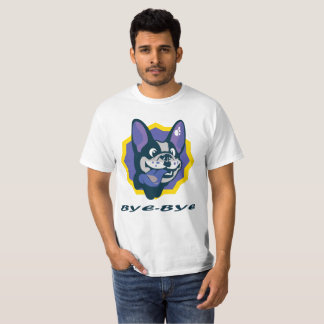 Chao-Bye Bulldog feliz camiseta