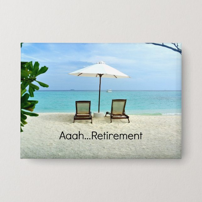 Chapa Aaah, retiro...relajante en la playa, (Anverso)