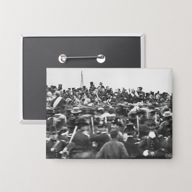 Chapa Abe Lincoln Gettysburg Dirección: Fin de la Guerra (Anverso/Reverso)